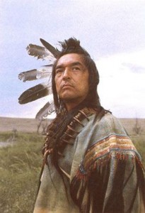 Graham Greene (Oneida) offered a wonderful portrayal of the dying Indian as Kicking Bird in Dances with Wolves.  Greene's character was stuck touring a Russian prince around the west looking for authentic experiences, including a wonderful 'shoot an Indian' scene featuring Kevin Costner as the target.