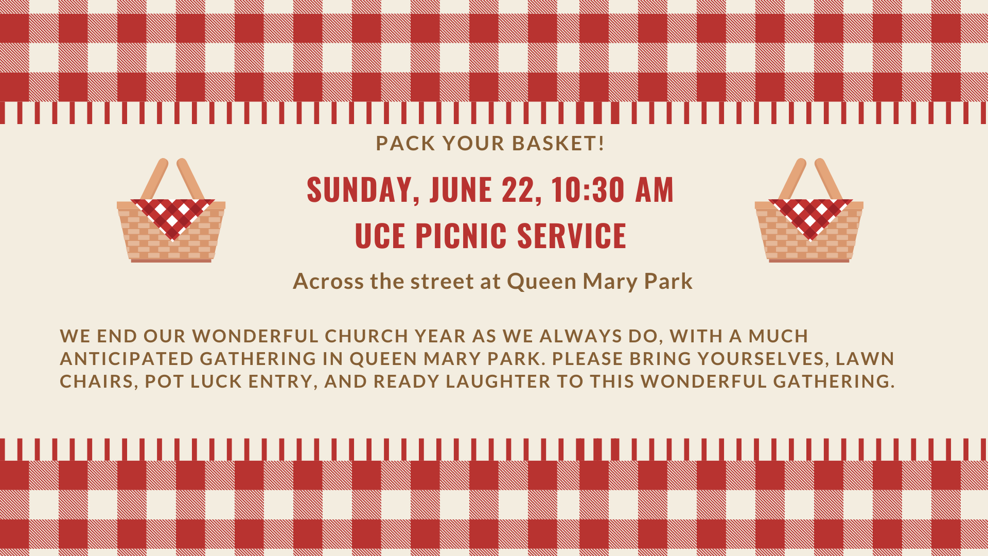 2025 UCE Picnic Service